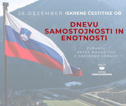 Čestitka ob Dnevu samostojnosti in enotnosti
