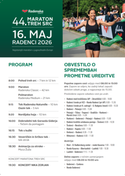 MARATON TREH SRC PRIHAJA TUDI SKOZI GORNJO RADGONO