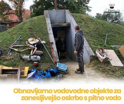 Obnova vodovodnih objektov za zanesljivejšo oskrbo s pitno vodo