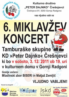 Vabilo-6. Miklavžev koncert Tamburaške skupine KD Peter Dajnko Črešnjevci-03.12.2011.jpg