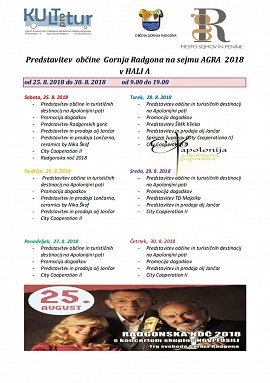Predstavitev občine Gornja Radgona na sejmu AGRA 2018
