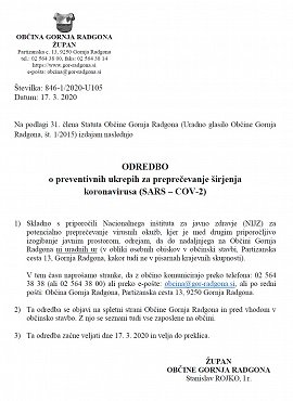 Odredba župana uradne ure in ostalo-koronavirus-17.03.2020